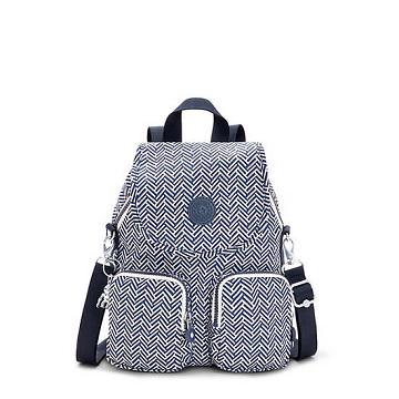 Kipling Firefly Up Printed Convertible Rugzak Grijs | BE 1582WN